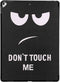 imoshion Tablet Hoes - Geschikt voor iPad Pro 12.9 (2017) - Design Trifold Bookcase - Don't touch