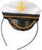 Verkleed Verkleed diadeem mini hoedje/pet - meisjes/dames - Matroos/Kaptein/Sailor thema