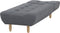 ALSTEN - Chaise longue - Donkergrijs - Symmetrisch - Polyester