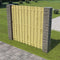 vidaXL - Schanskorfpalen - 2 - st - 20x20x190 - cm - gegalvaniseerd - staal