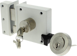 Nemef Oplegslot 4154 - Veiligheidsoplegslot - Doornmaat 50 mm - Wit