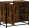 vidaXL - Wastafelkast - 65x33x60 - cm - bewerkt - hout - gerookt - eikenkleurig