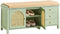 SoBuy FSR129-GR - Schoenenbank - 3 Lades 2 Deuren - Groen