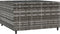 vidaXL Salontafel tuin vierkant 50x50x30 cm poly rattan grijs