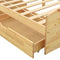 vidaXL - Bedframe - met - 2 - lades - massief - grenenhout - 90x200 - cm