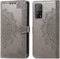 iMoshion Hoesje Geschikt voor Xiaomi Mi 10T Pro / Mi 10T Hoesje Met Pasjeshouder - iMoshion Mandala Bookcase - Grijs