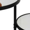 SVJ Home Decorations Mensa Tafel - H60 x Ø37 cm - Metaal - Zwart