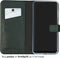 Selencia Samsung Galaxy A55 - Echt Lederen Bookcase - 3 Pashouders - Groen
