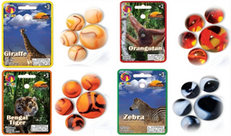 A.l Kingdom - Display 20+1 knikkermix - Zeedieren