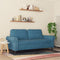 vidaXL - Tweezitsbank - 140 - cm - fluweel - blauw
