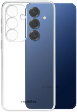 Mobilize Galaxy S25 - TPU Back Cover - Flexibel en schokabsorberend - Transparant