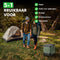 Travelhawk Camping Toilet - Toiletemmer - Draagbaar Opvouwbaar - Groen Zwart