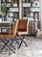 d-Bodhi Eetkamerstoel Alabama, bull recycled leather cognac