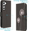 iMoshion Hoesje Geschikt voor Samsung Galaxy S22 Hoesje Met Pasjeshouder - iMoshion Design Softcase Bookcase - Wit / Dandelion