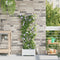 vidaXL - Tuinplantenbakken - met - Waterirrigatiesysteem - - - Wit
