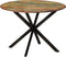 vidaXL - Eettafel - Ø110x78 - cm - massief - gerecycled - hout - en - staal