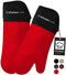 KitchenLove Siliconen Ovenwanten - Hittebestendig tot 350 °C - EN407 Gecertificeerd - Rood (2 stuks)