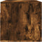 vidaXL - Wandkast - 80x36,5x35 - cm - bewerkt - hout - gerookt - eikenkleurig