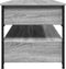 vidaXL - Salontafel - 85x50x50 - cm - bewerkt - hout - en - metaal - grijs - sonoma