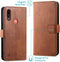 iMoshion Hoesje Geschikt voor Motorola Moto E7i Power Hoesje Met Pasjeshouder - iMoshion Luxe Bookcase - Bruin