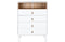 Ladenkast Home ESPRIT Wit Natuurlijk Polypropyleen Hout MDF 80 x 40 x 117 cm