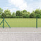 vidaXL - Hekpalen - met - Basisplaten - 7 - stuks - Ø32mm - 50cm - Gegalvaniseerd - Staal