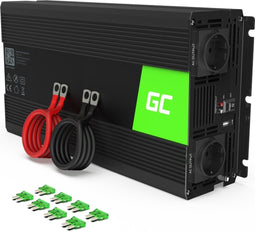 Omvormer 24V Naar 230V 1500W Gemodificeerde Sinusgolf.