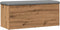 vidaXL - Opbergbankje - 102x42x45 - cm - bewerkt - hout - artisanaal - eikenkleur