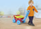 Mega Bloks Vormen Sorteer Wagen Bouwset - 25 bouwstenen