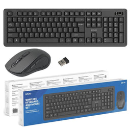 Savio KB-03 - Toetsenbord met muis - USB QWERTY Amerikaans Engels - Zwart