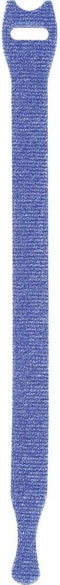TOOLCRAFT KL12X200BC Klittenband kabelbinder Om te bundelen Haak- en lusdeel (l x b) 200 mm x 12 mm Wit, Zwart, Blauw,