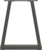 vidaXL - Eettafelpoten - 2 - st - V-vormig - 28x(42-43,3) - cm - staal - antraciet