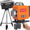 JACKMEND Jackmend09 - 4D Kruislijnlaser - Zelfnivellerend 50M Meetbereik 360 Graden Rotatie
