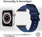 iMoshion Bandje Geschikt voor Apple Watch Bandje Series 1 / 2 / 3 / 4 / 5 / 6 / 7 / 8 / 9 / SE - 38 / 40 / 41 mm - iMoshion Nylon band - Donkerblauw