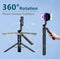 R16 Uitschuifbare Selfiestick met Statief – 157 cm – Bluetooth Afstandsbediening – 360° Draaibaar –
