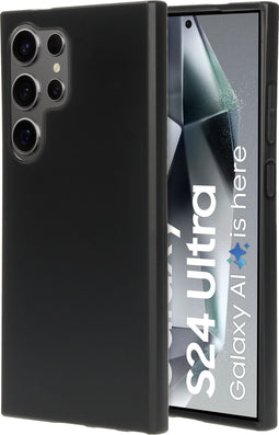 Mobiparts Classic TPU Case - Samsung Galaxy S24 Ultra - Minimalistisch ontwerp met grip coating - Zwart