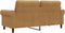 vidaXL - Tweezitsbank - 140 - cm - stof - bruin