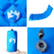 vidaXL - Kampeermatras - met - kussen - opblaasbaar - 1-persoons - blauw