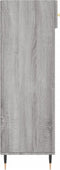 vidaXL - Schoenenkast - 60x35x105 - cm - bewerkt - hout - grijs - sonoma - eikenkleur
