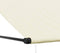vidaXL - Uittrekbare luifel - 250x150 cm - Staal en stof - Crème