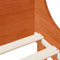 vidaXL - Bedframe - zonder - matras - massief - grenenhout - wasbruin - 100x200 - cm
