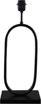 Tafellamp Ovaal - 22x15x55 - Gepoedercoat zwart - Metaal