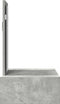 vidaXL - Wandgemonteerde - Kaptafel - Betonnen - Grijs - 60x40x70 - cm