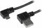 Startech USB2AUB2RA1M - Micro-USB Kabel - Rechtshoekige connectors - Zwart