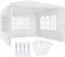 Tectake Barinas - Partytent - Opvouwbaar - Waterdicht - 300 x 300 cm - Wit