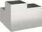 vidaXL - Tuinplanter - 80x80x60 - cm - RVS
