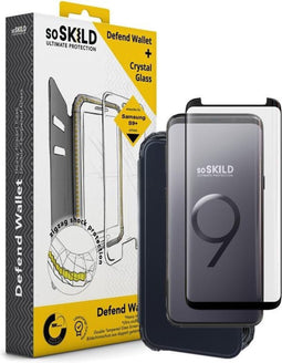 SoSkild Defend (Galaxy S9+) - Flip Cover - Schokbestendig - Zwart