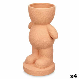 Decoratieve figuren Groen Dolomite 19 x 31 x 15 cm (4 Stuks) Vaas