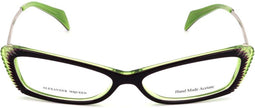 Ladies'Spectacle frame Alexander McQueen AMQ-4163-R2I Golden Green Violet