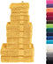 vidaXL - 12-delige - Handdoekenset - SOLUND - 600 - g/m² - goudkleurig